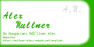 alex mullner business card